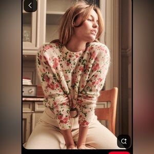 Sezane Amaya Floral Sweater